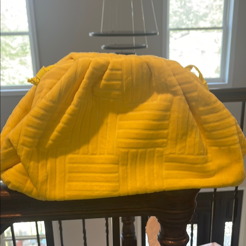 Sunny Yellow Quilted Handbag